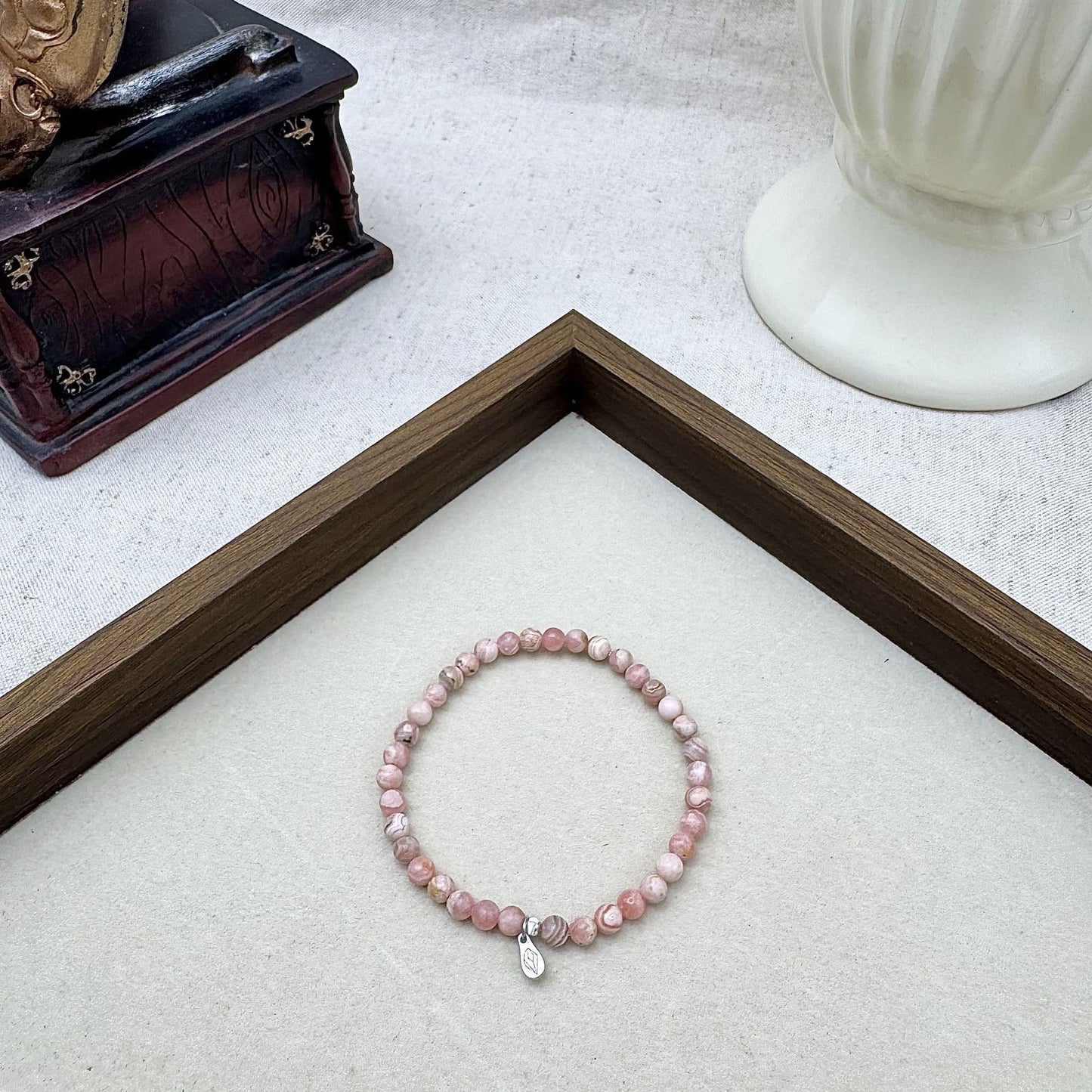 4mm bracelet rhodochrosite
