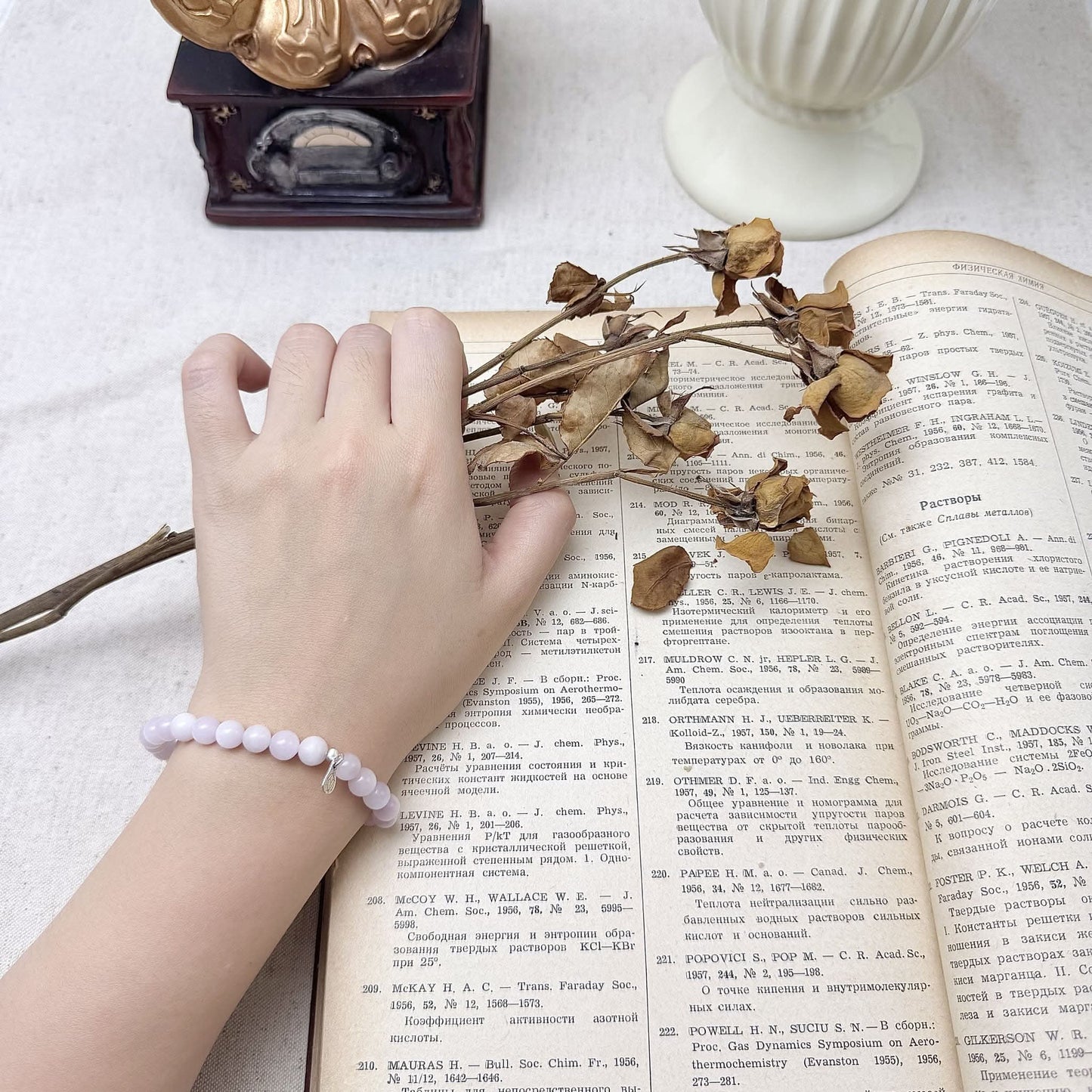 6mm light purple kunzite bracelet