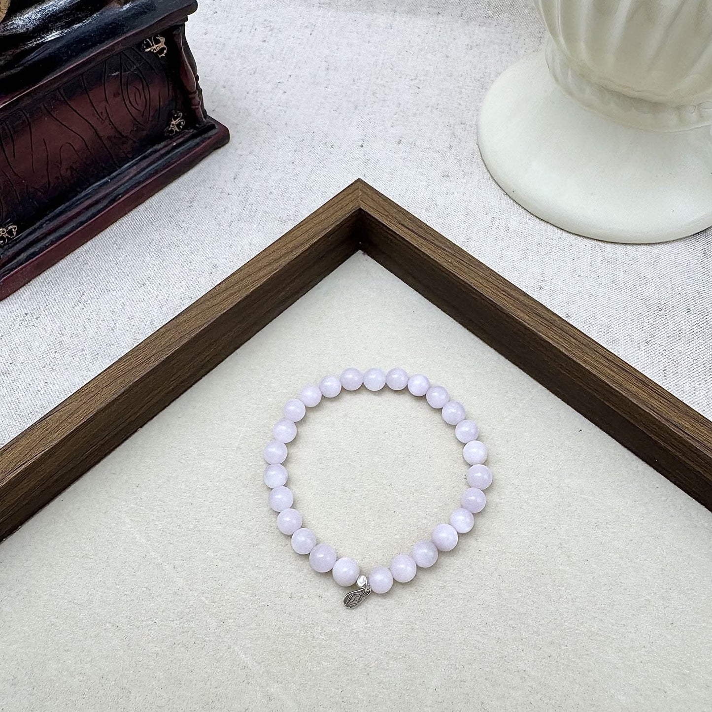 6mm purple kunzite bracelet