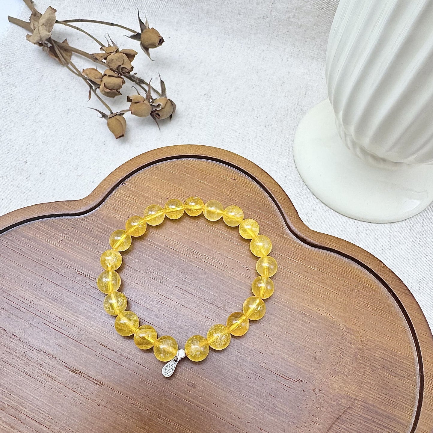 8mm citrine crystal bracelet