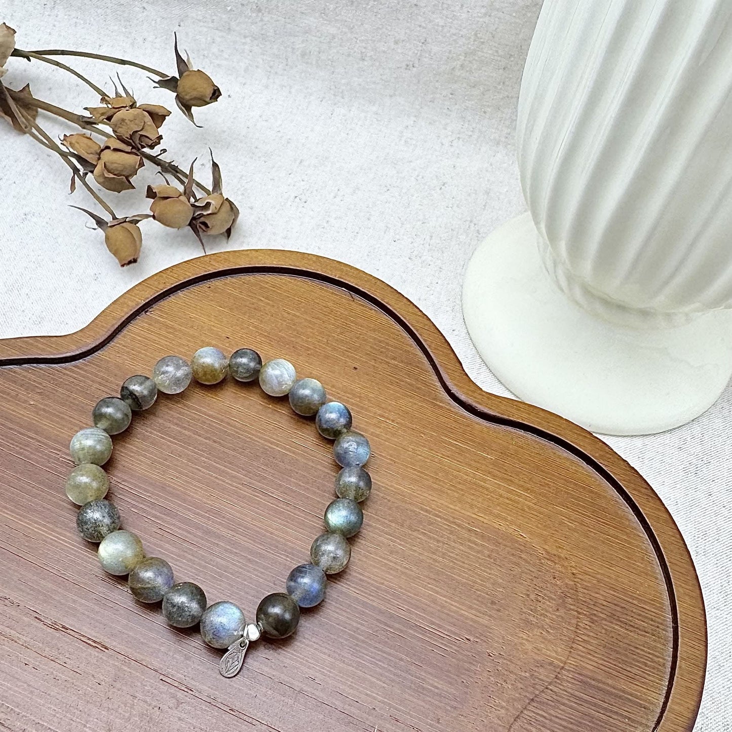 8mm labradorite crystal bracelet