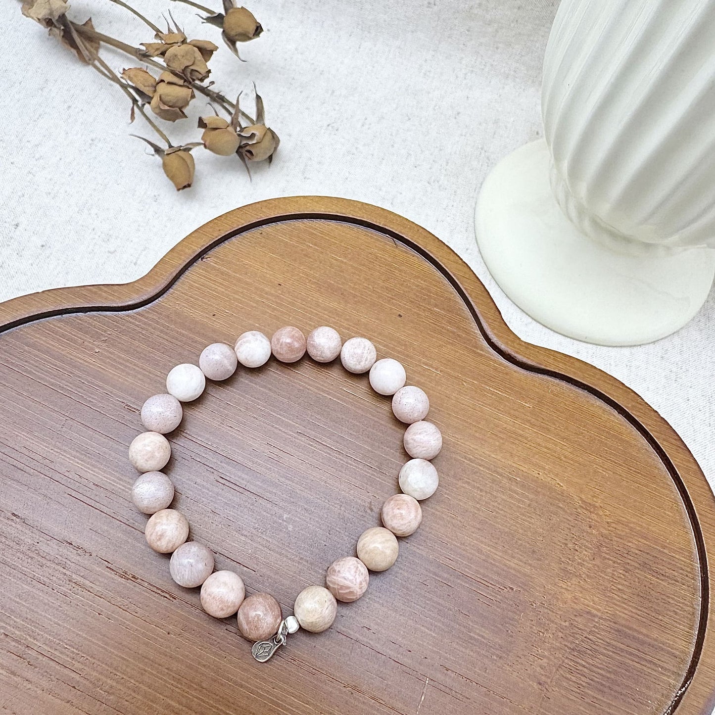 8mm rainbow moonstone bracelet