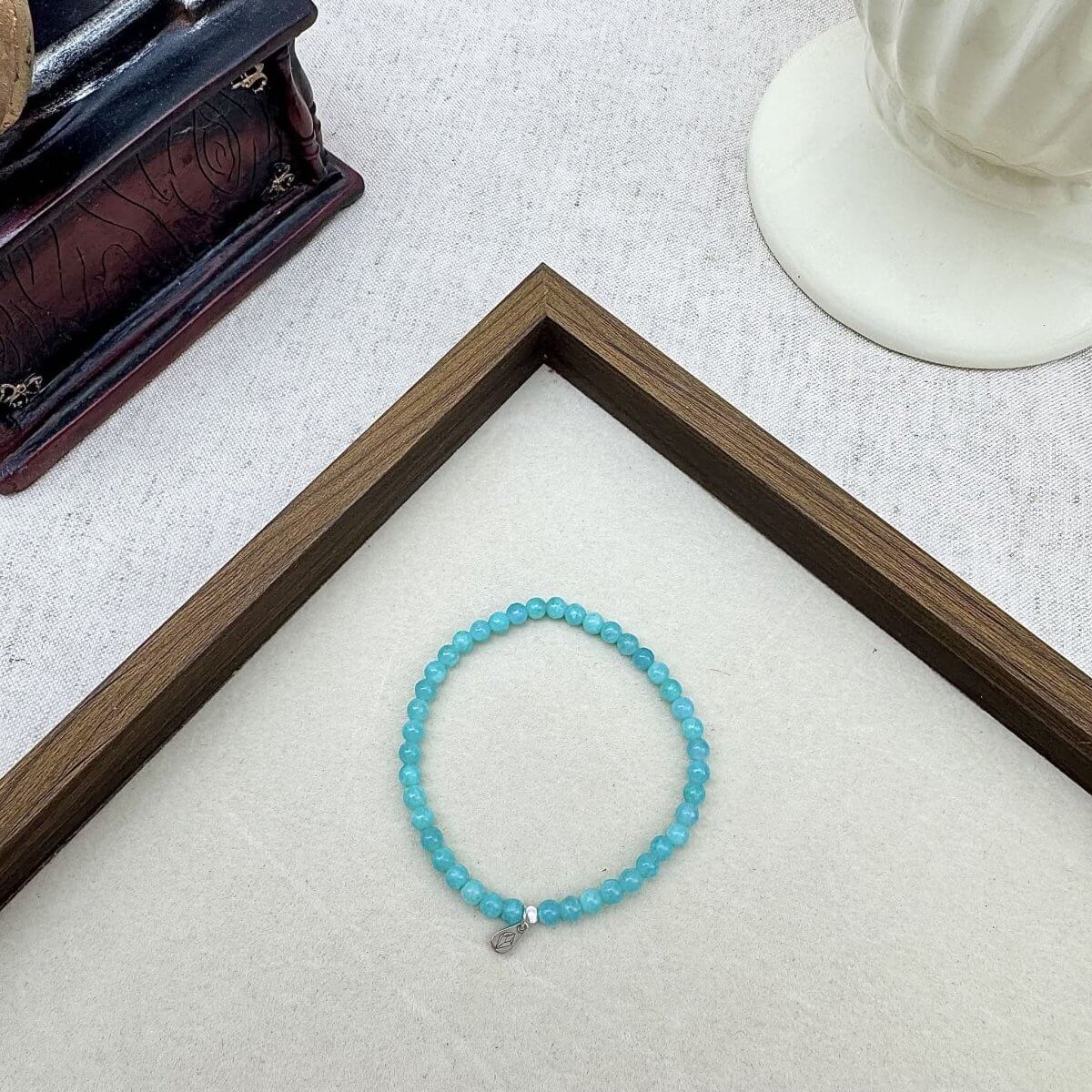 Amazonite Crystal Bracelet -Crystal Jewelry | TouchVintage