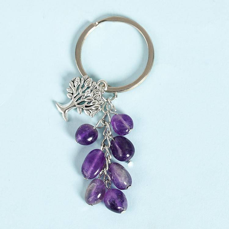 Amethyst Keychain|Touch Vintage