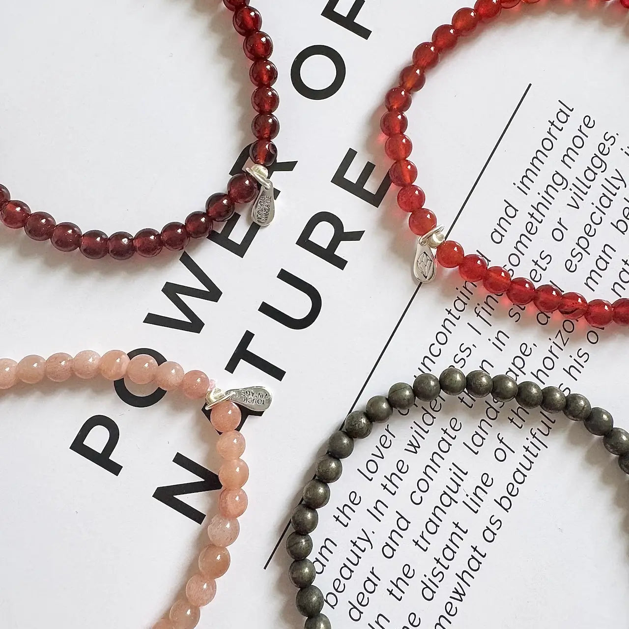 Aries Birthstone Bracelet - Close-up | Touch Vintage