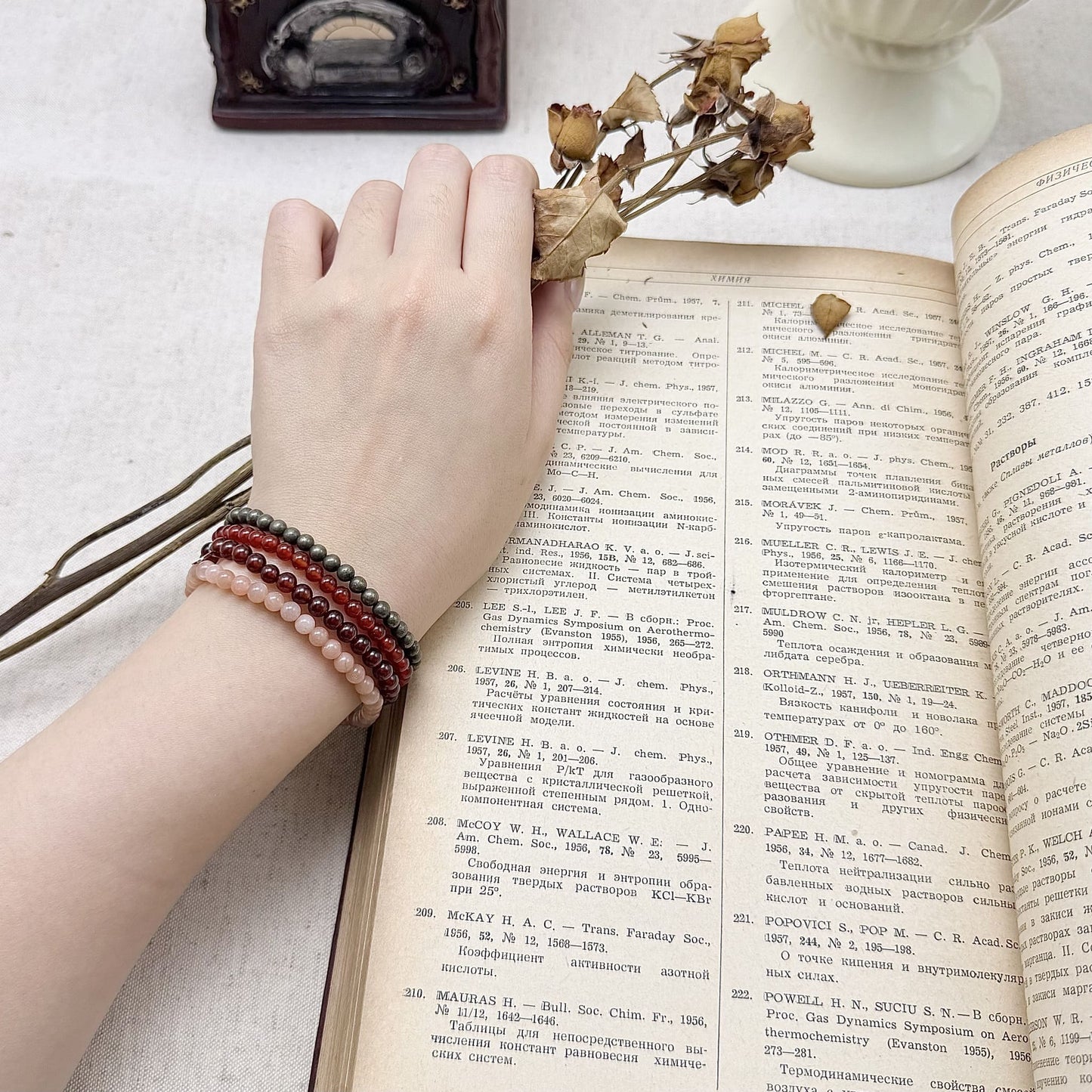 Aries bracelet set on the hand