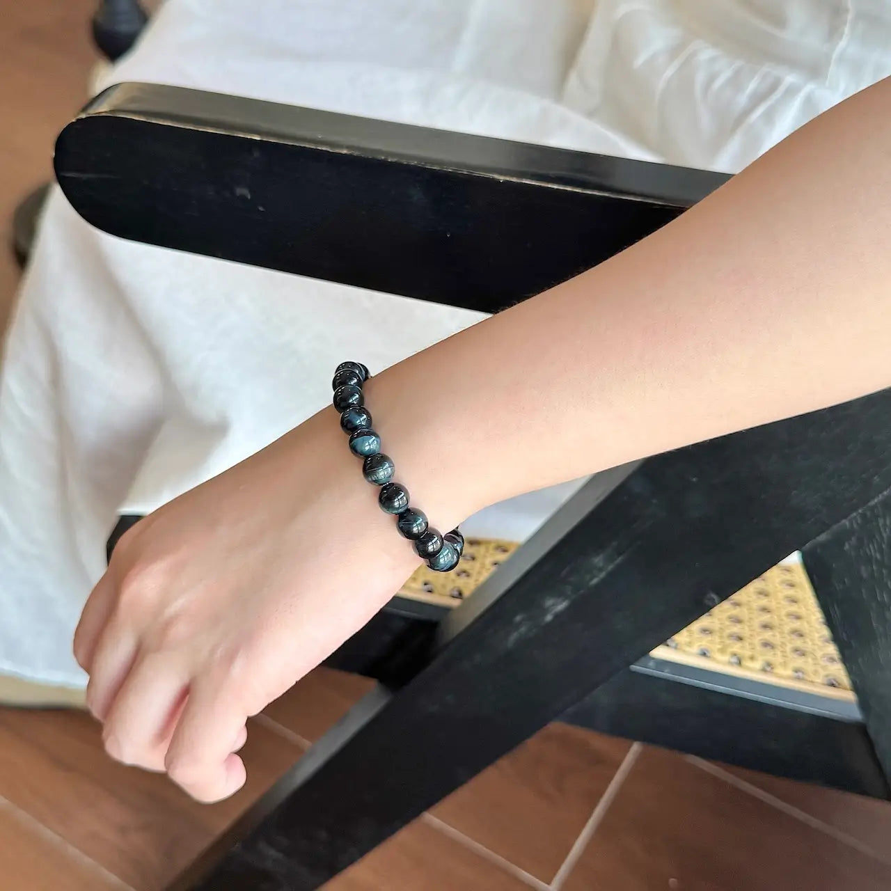 Blue Tiger Eye Bracelet - 8mm
