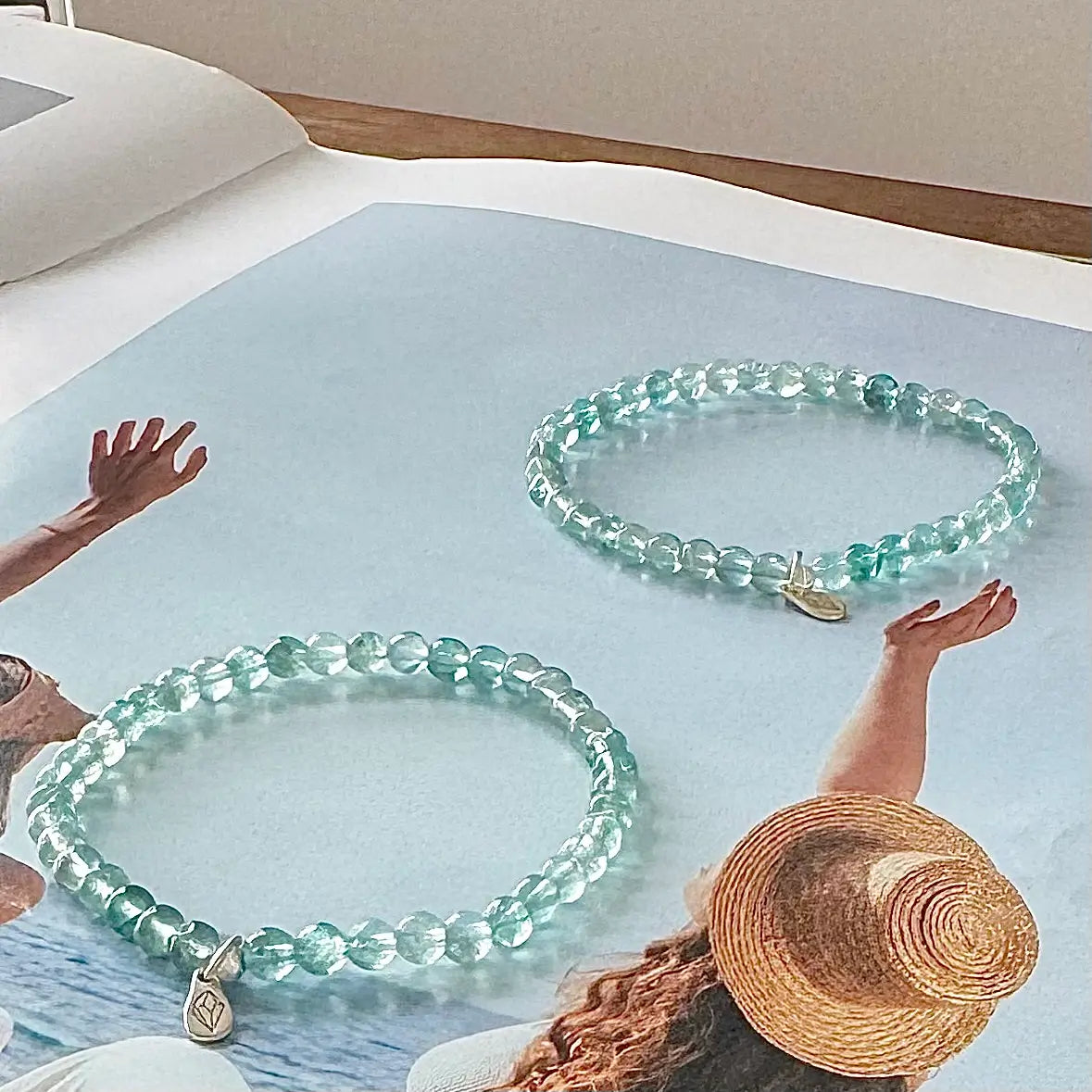 Blue Apatite Bracelet - Close-up|Touch Vintage