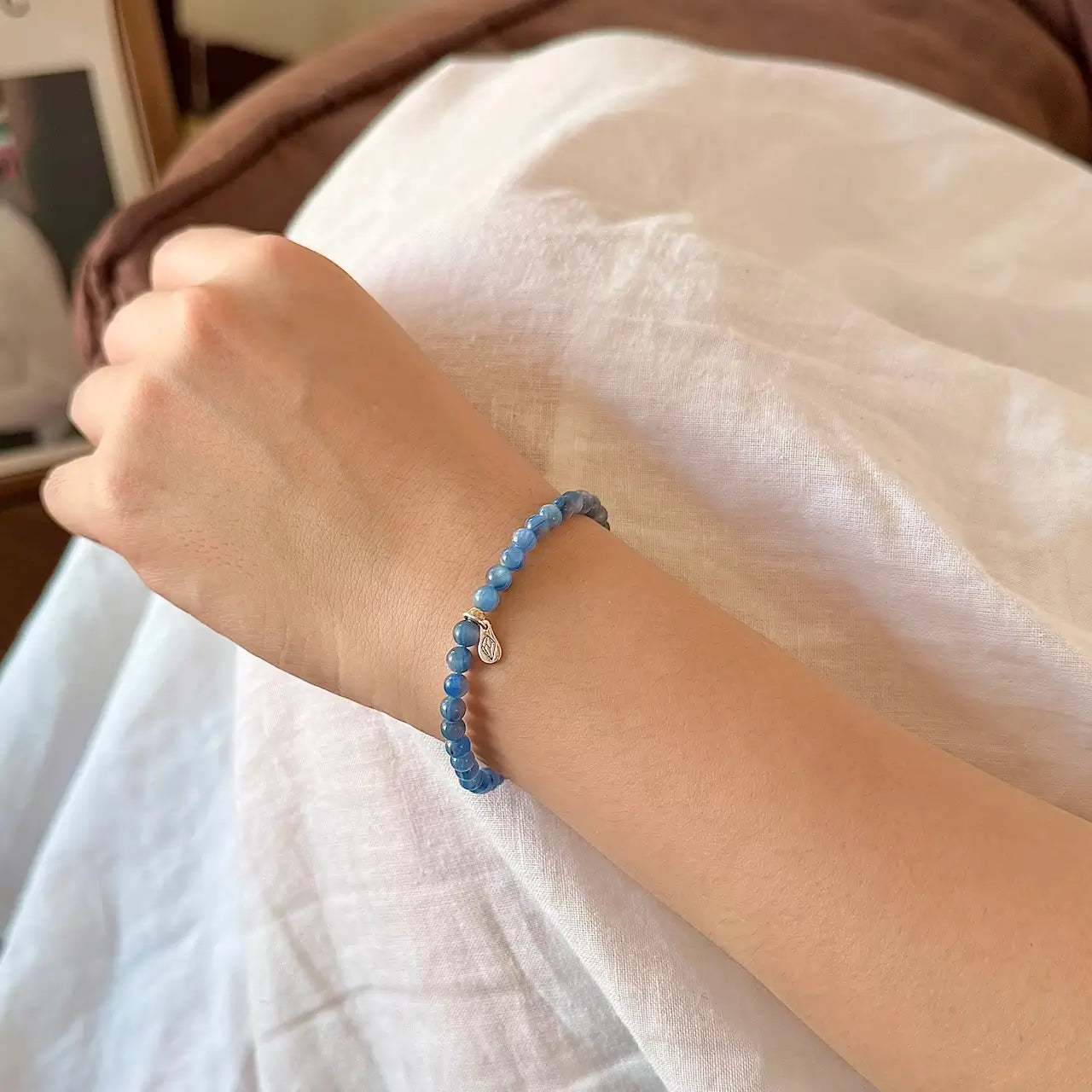 Blue Kyanite Bracelet - Life Style Wearing