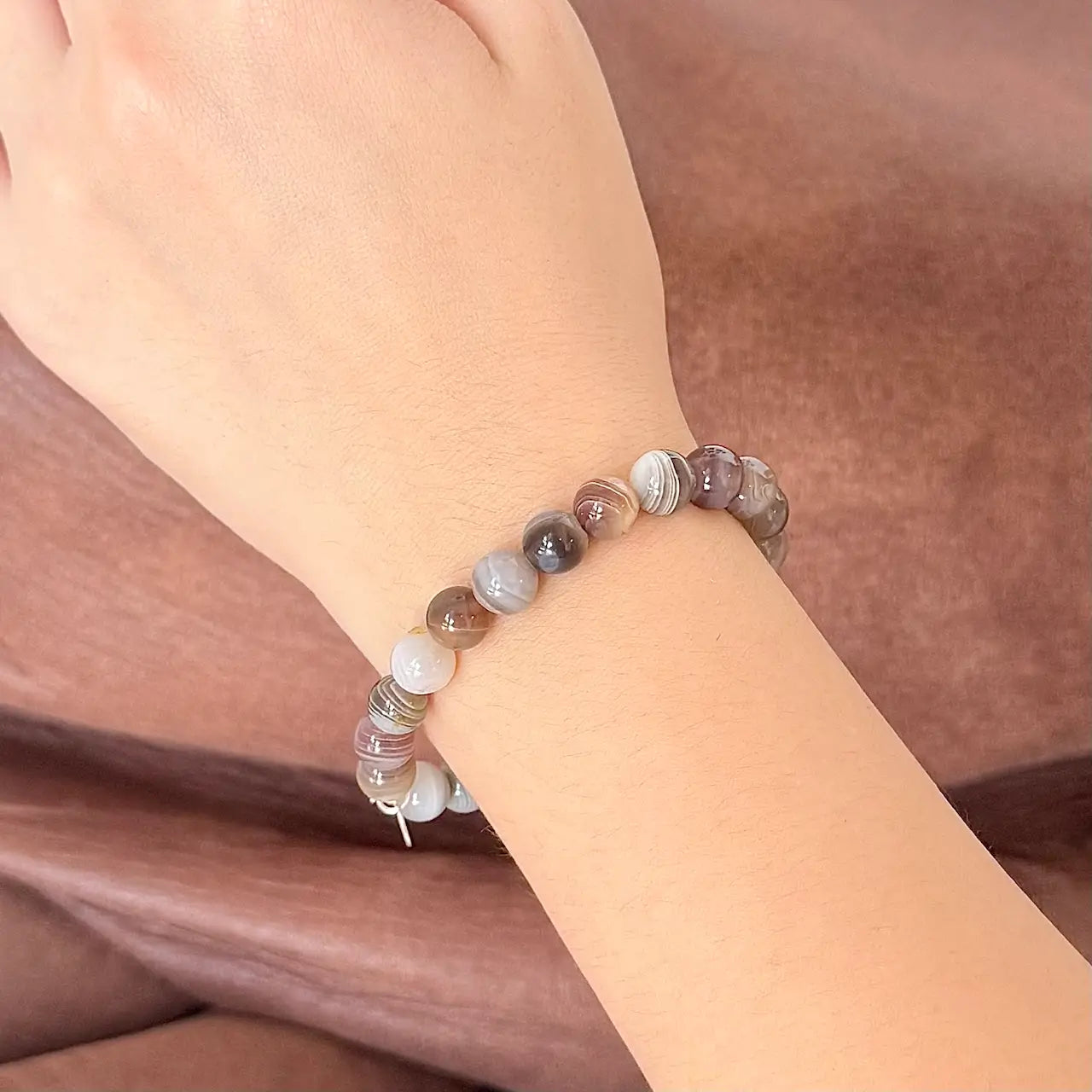 Botswana Agate Energy Bracelet - 8mm