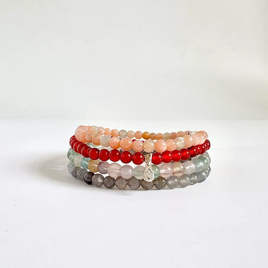 Capricorn Crystal Bracelet - Front View|Touch Vintage