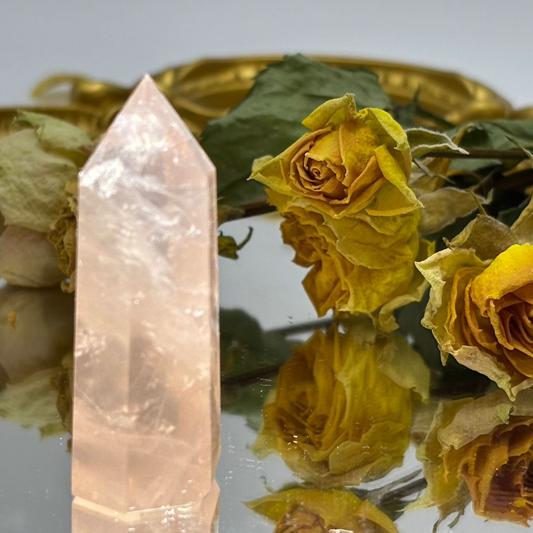 Rose Quartz Column - Touch Vintage