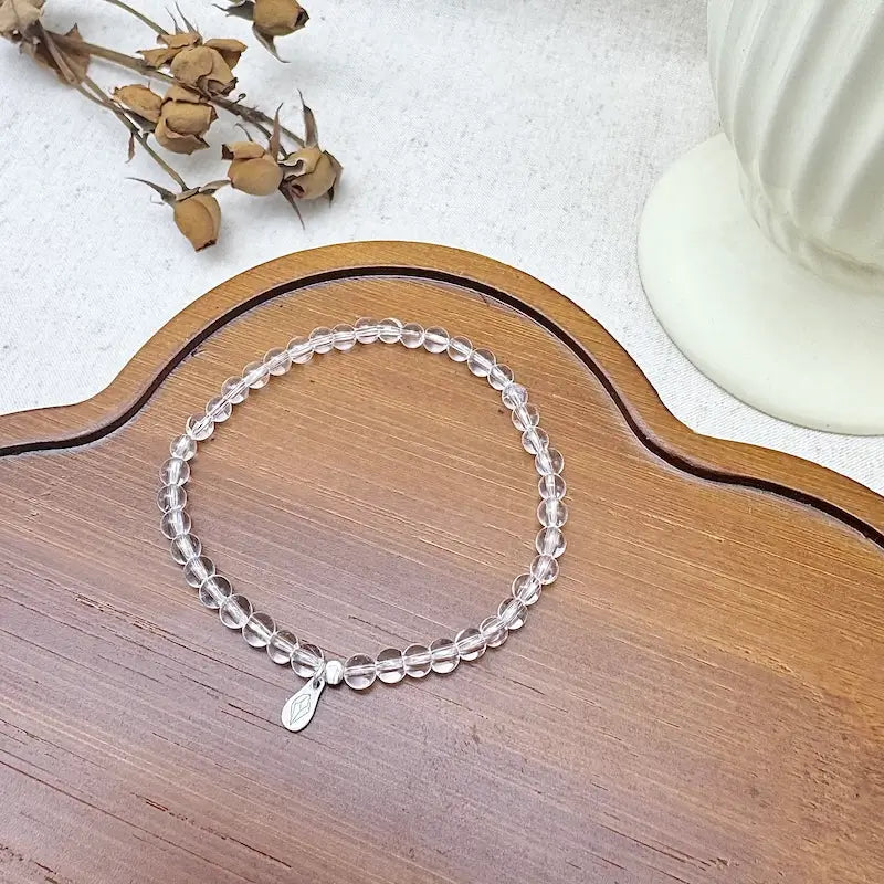 Clear Quartz Bracelet - Close-up|Touch Vintage