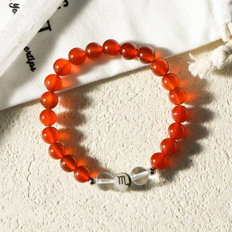 Garnet crystal bracelet for Scorpio