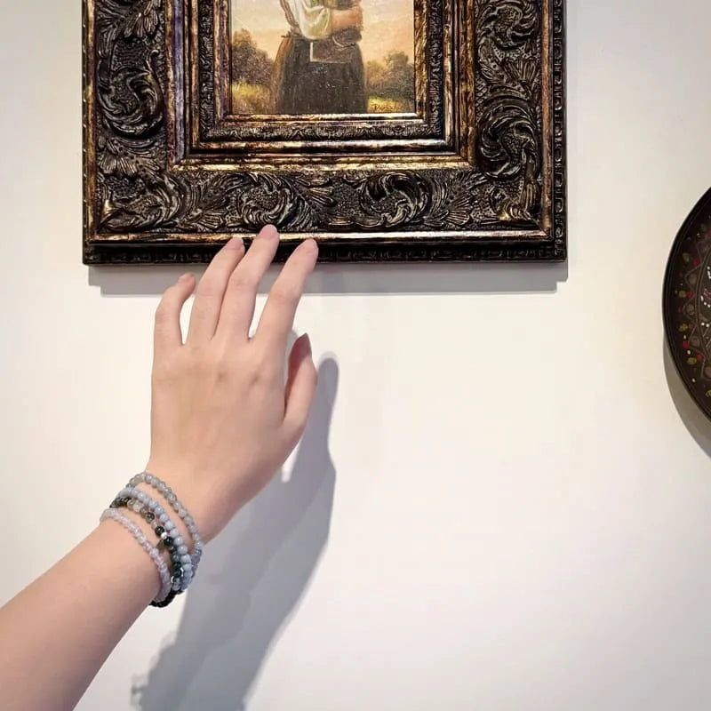 Gemini bracelet set on the hand
