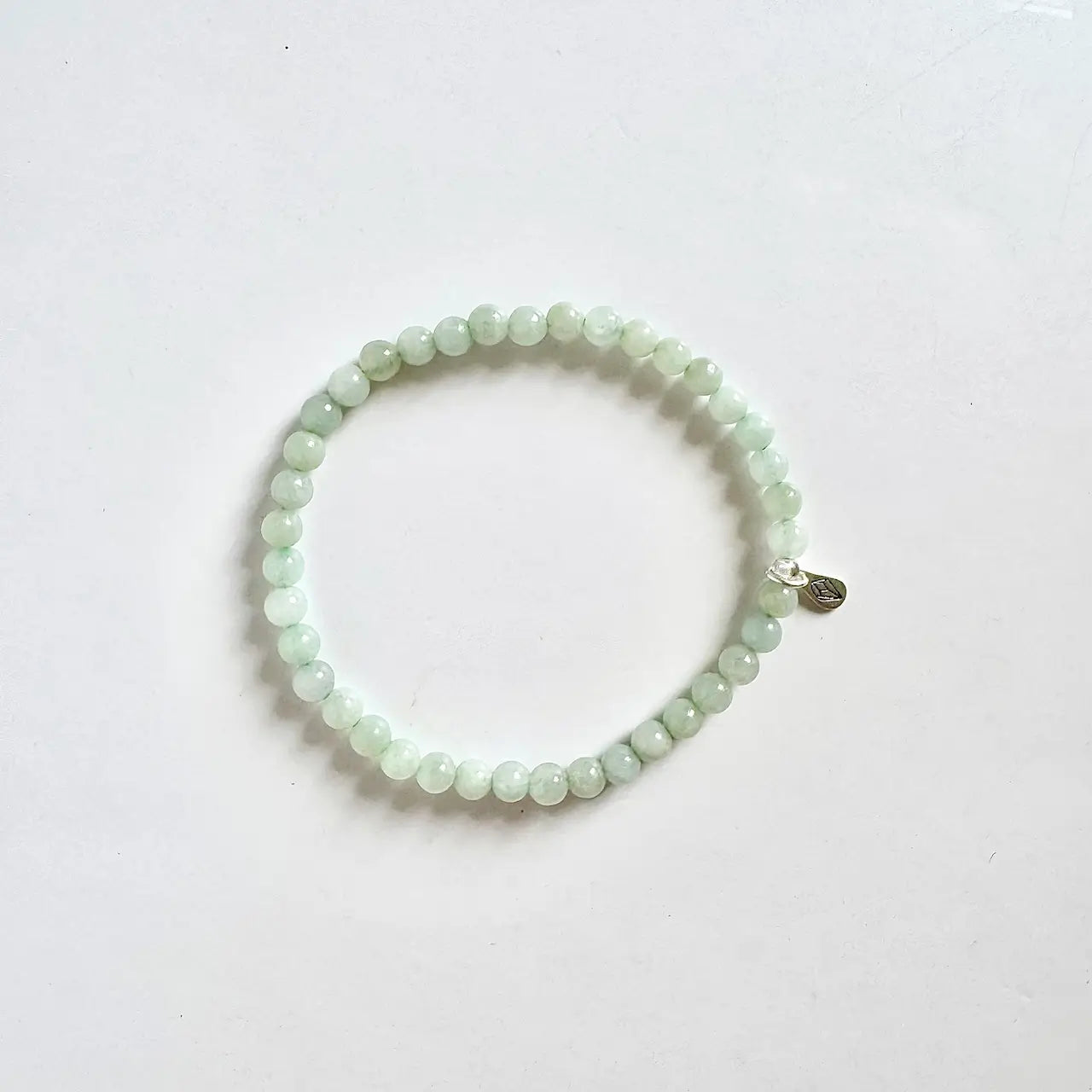 Jadeite Bead Bracelet - Front View|Touch Vintage