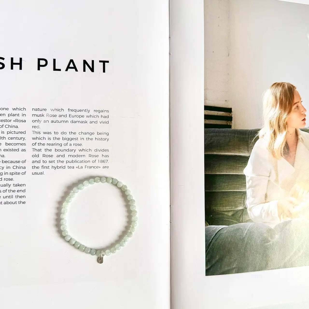 Jadeite Bracelet For Peace - 4mm|Touch Vintage