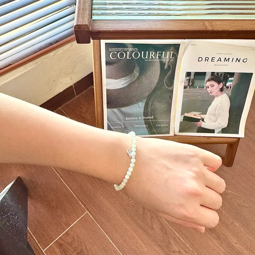 Jadeite Jade Bracelet - Life Style Wearing|Touch Vintage