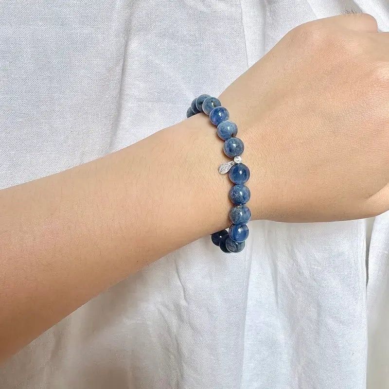Kyanite Bracelet 8mm - Worn On Wrist|Touch Vintage