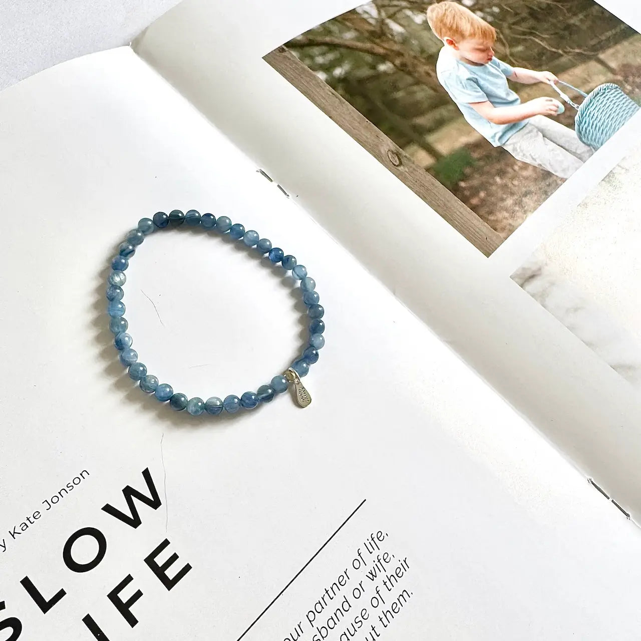 Kyanite Bracelet - Side View|Touch Vintage