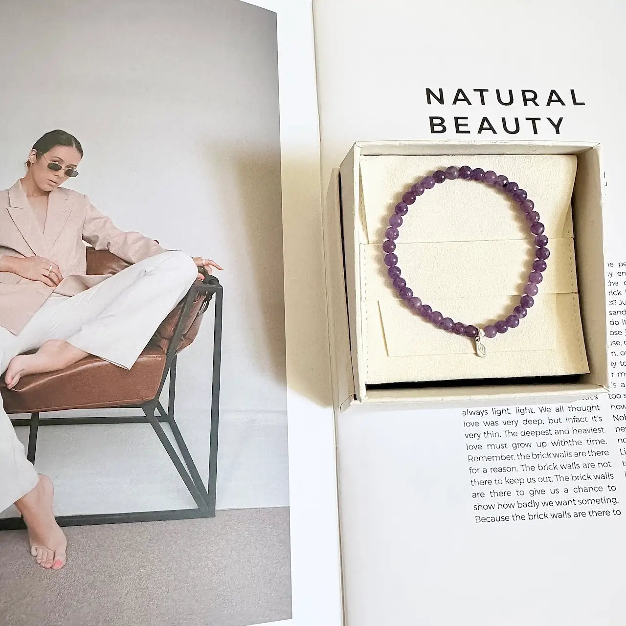 Lepidorite Bracelet - Gift Packaging|Touch Vintage