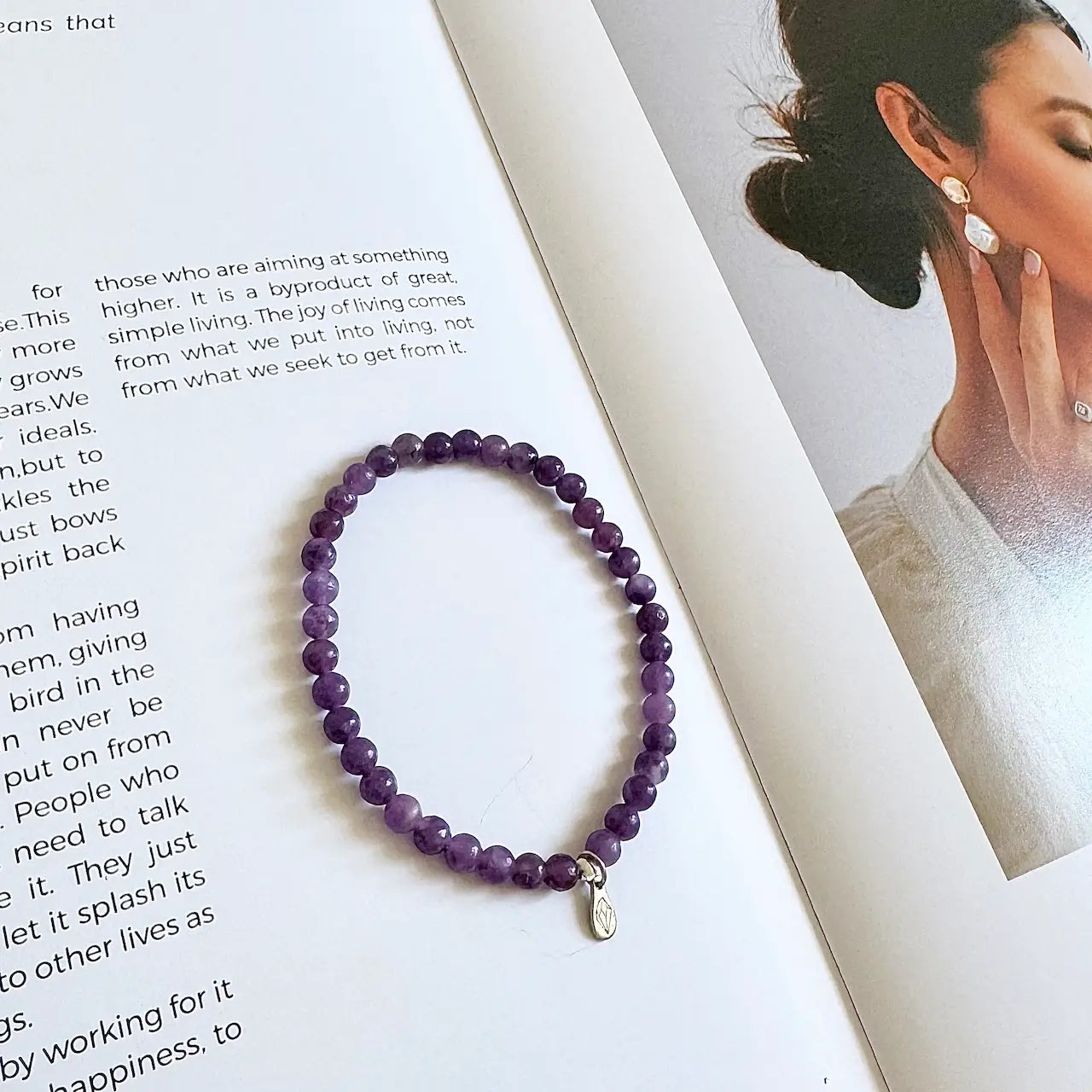 Lepidorite Bracelet - Side View|Touch Vintage