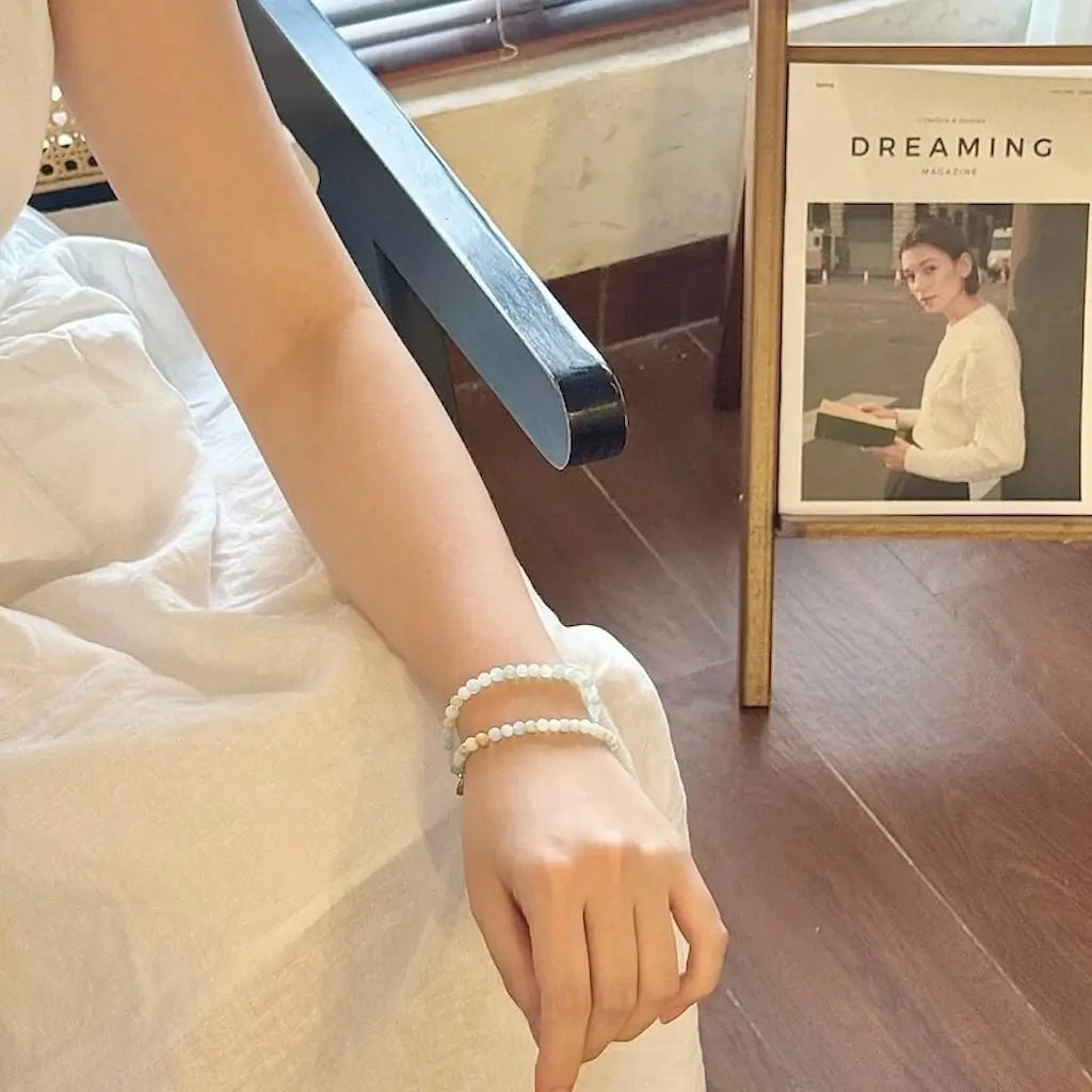 Morganite Bracelet - Lifestyle Wearing View| Touch Vintage