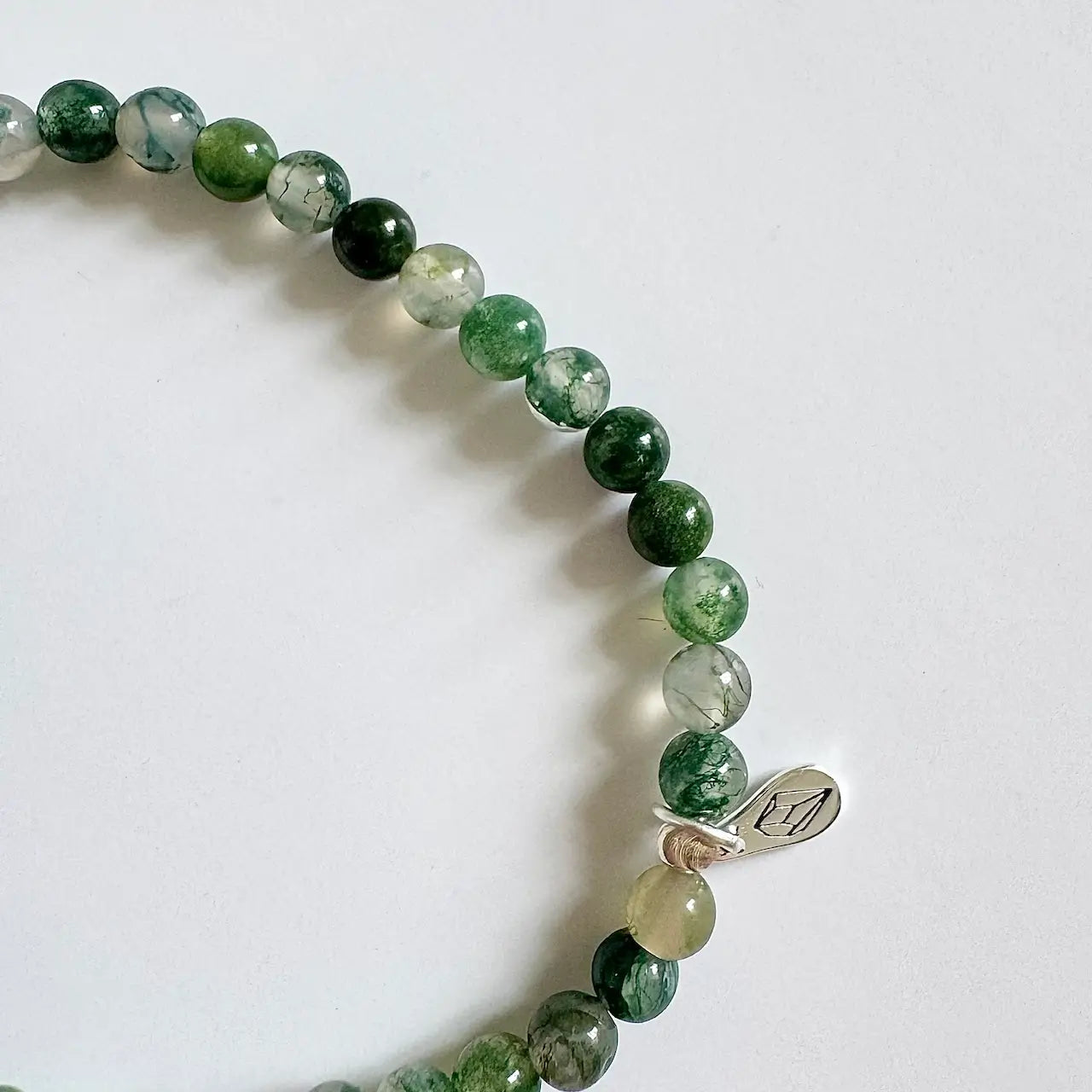 Moss Agate Bracelet - Detail|Touch Vintage