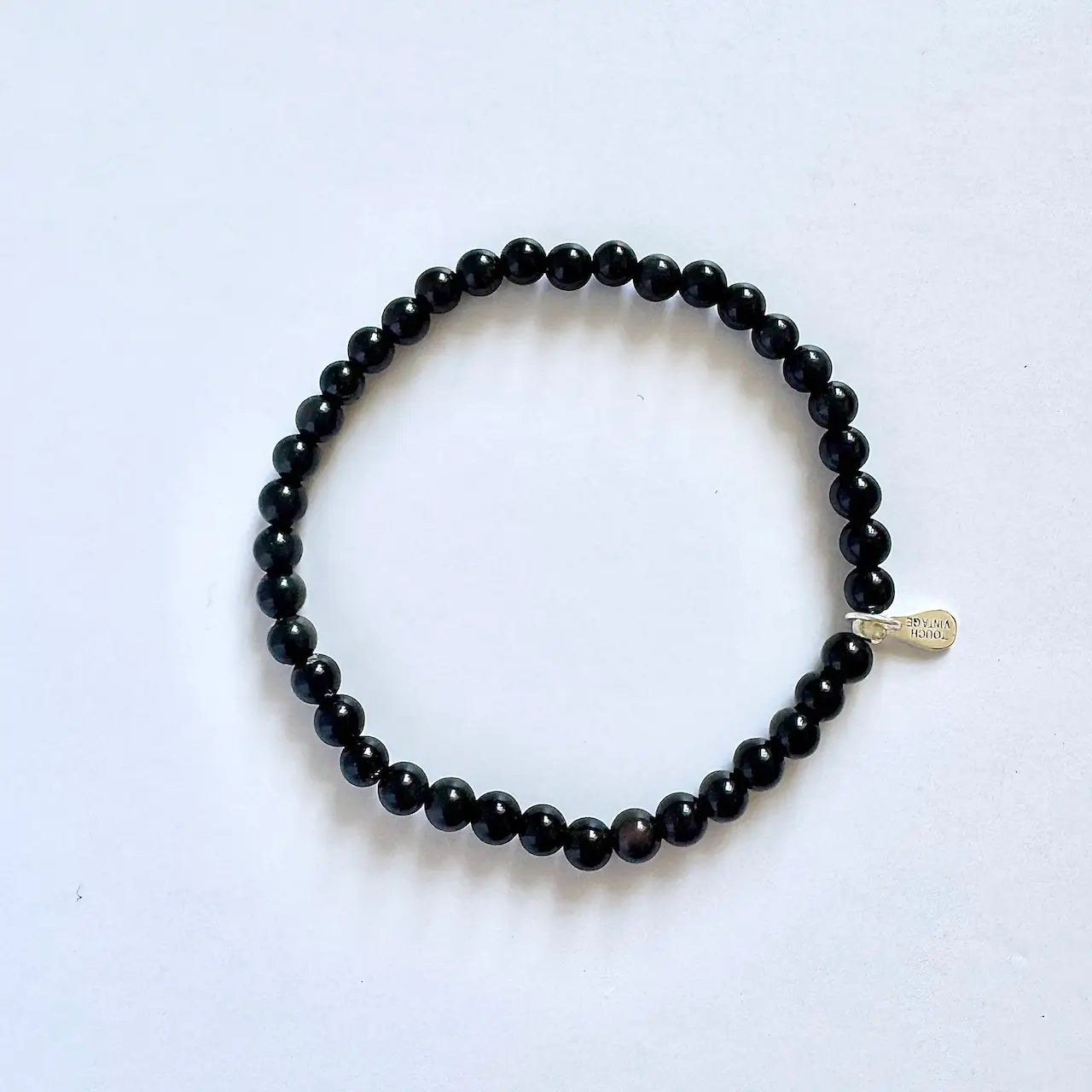 Obsidian Bracelet - Front View | Touch Vintage