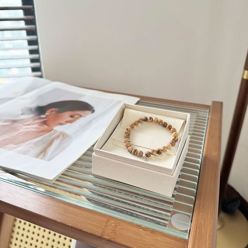 Picture Jasper Bracelet 6mm - Gift Packaging|Touch Vintage