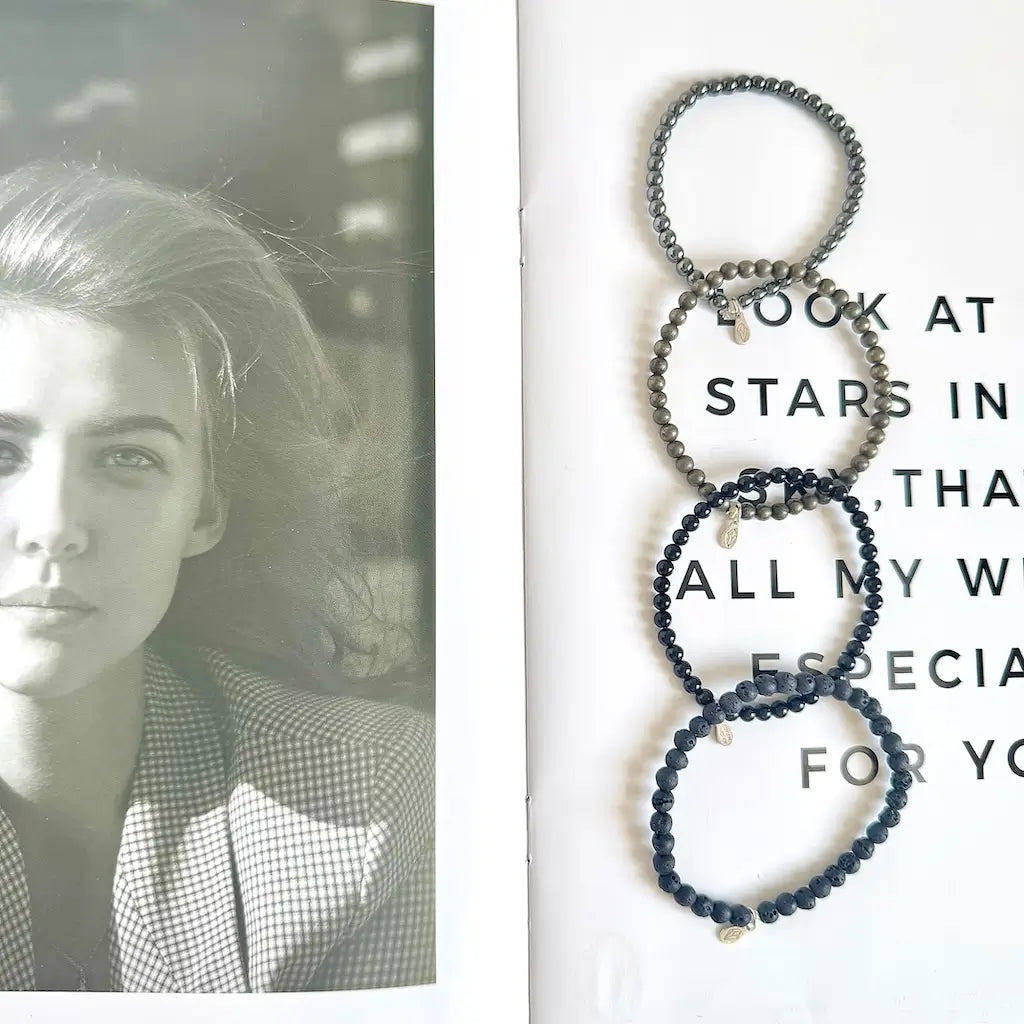 Protection Crystal Bracelet - Front View|Touch Vintage