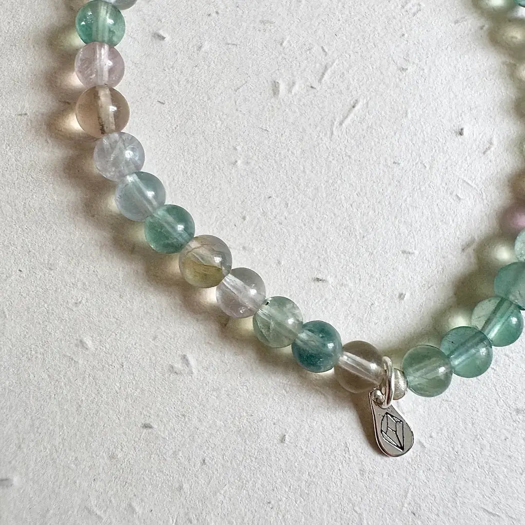 Rainbow Fluorite Bracelet - Detail|Touch Vintage