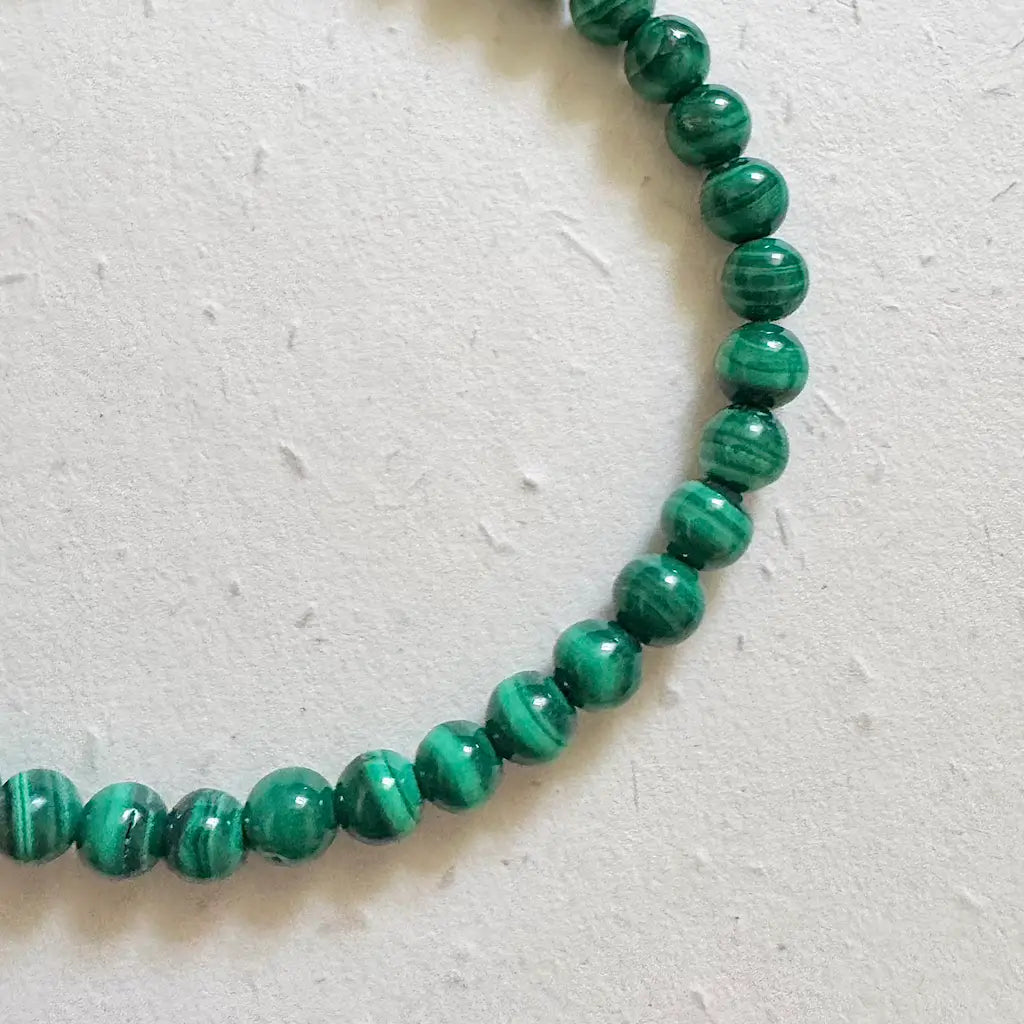 Real Malachite Bracelet - Detail|Touch Vintage