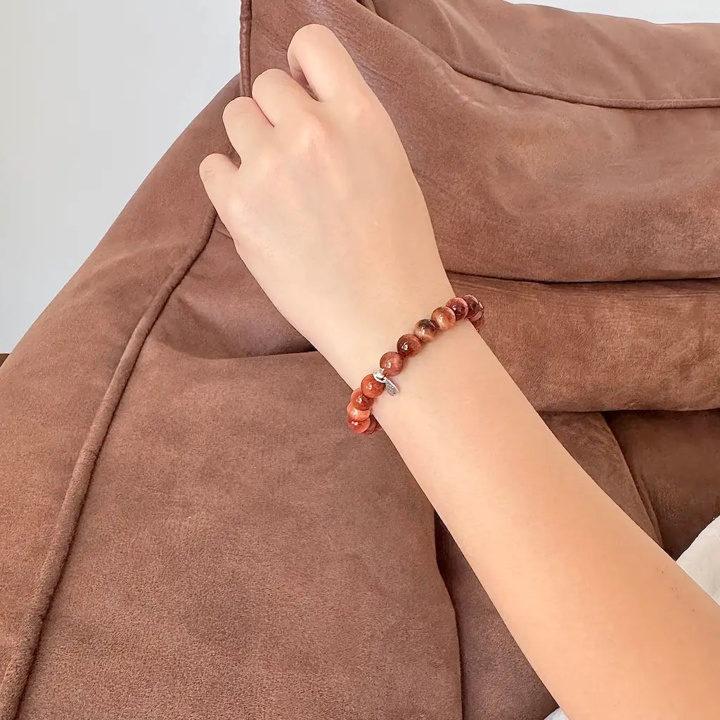 Red Tiger Eye Energy Bracelet - 8mm
