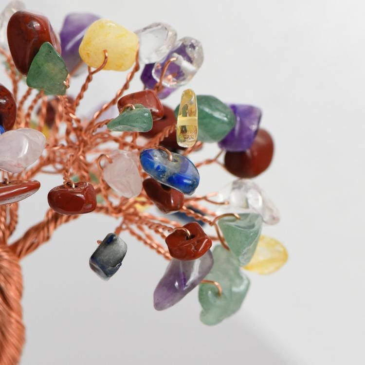 Seven Charka Crystal Tree - Close-up|Touch Vintage