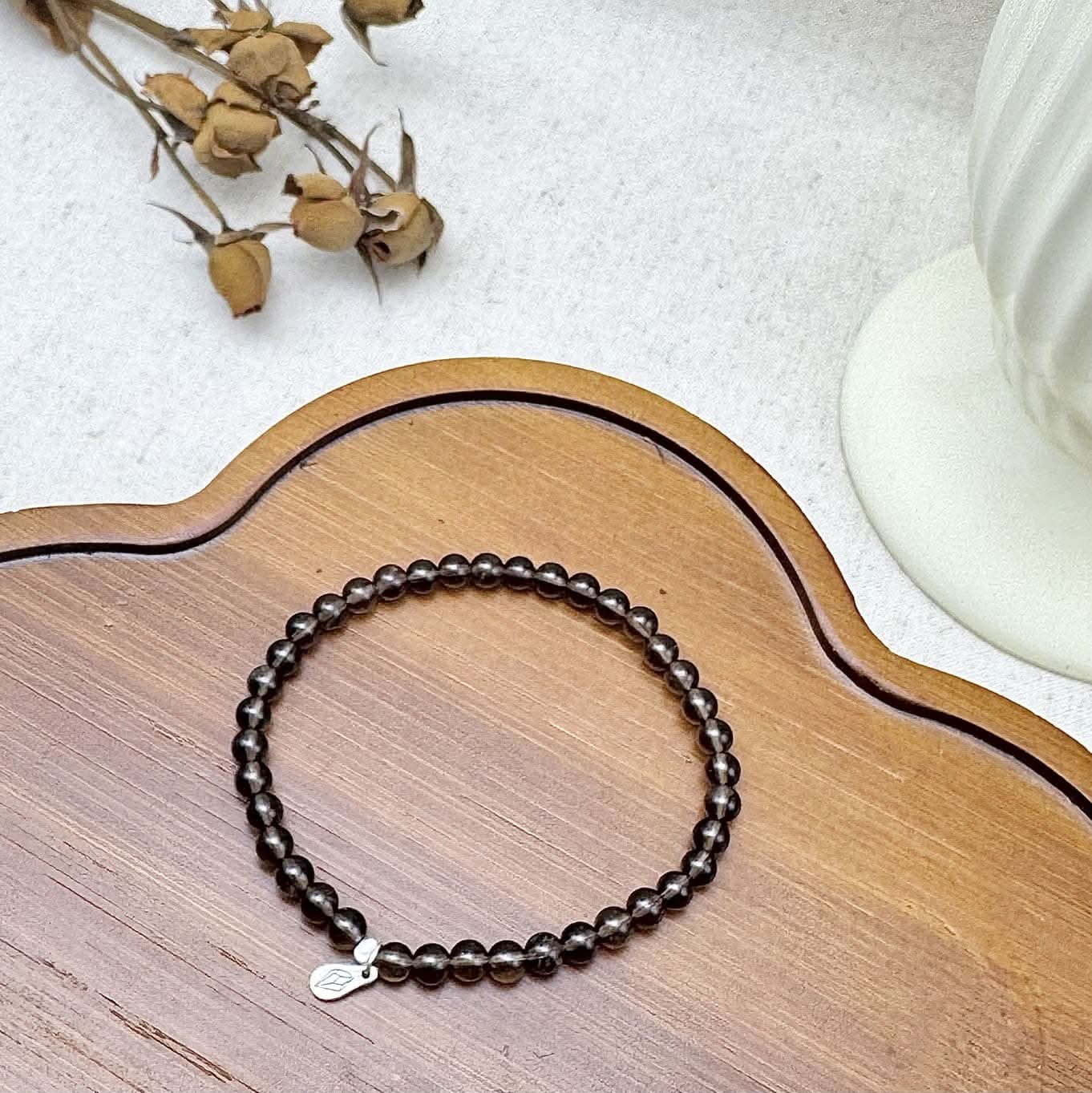 Smoky Quartz Bracelet - Close-up|Touch Vintage