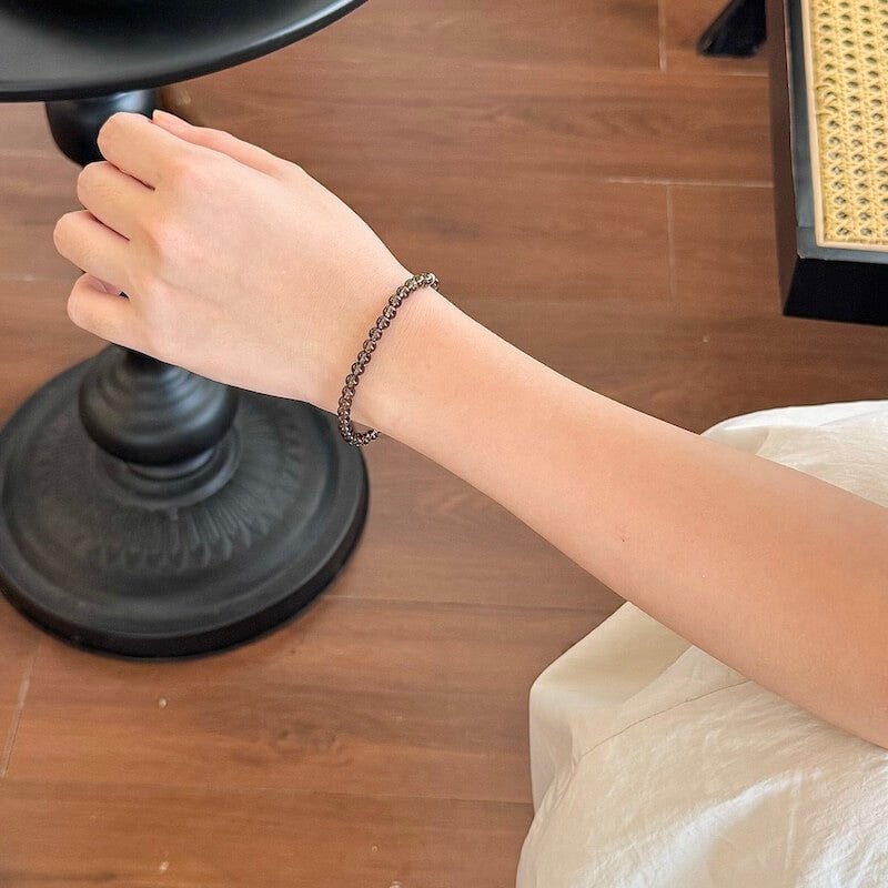 Smoky Quartz Bracelet - Life Style Wearing|Touch Vintage