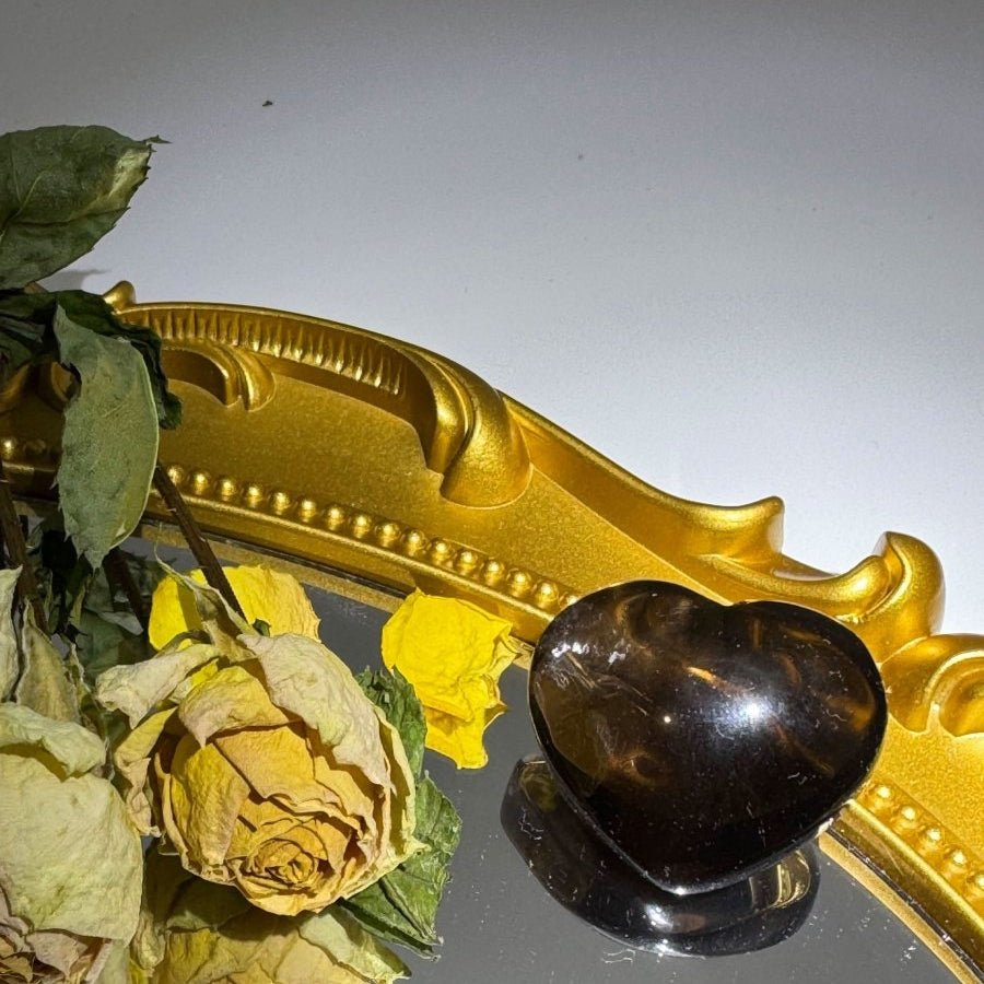Black Quartz Heart - Touch Vintage