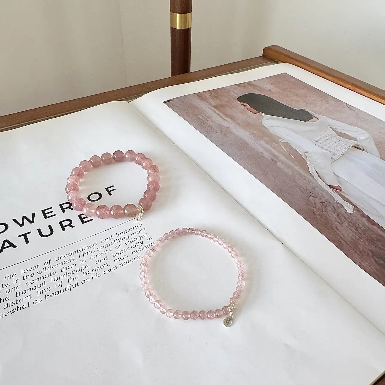 Strawberry Crystal Bracelet Of Two Sizes|Touch Vintage