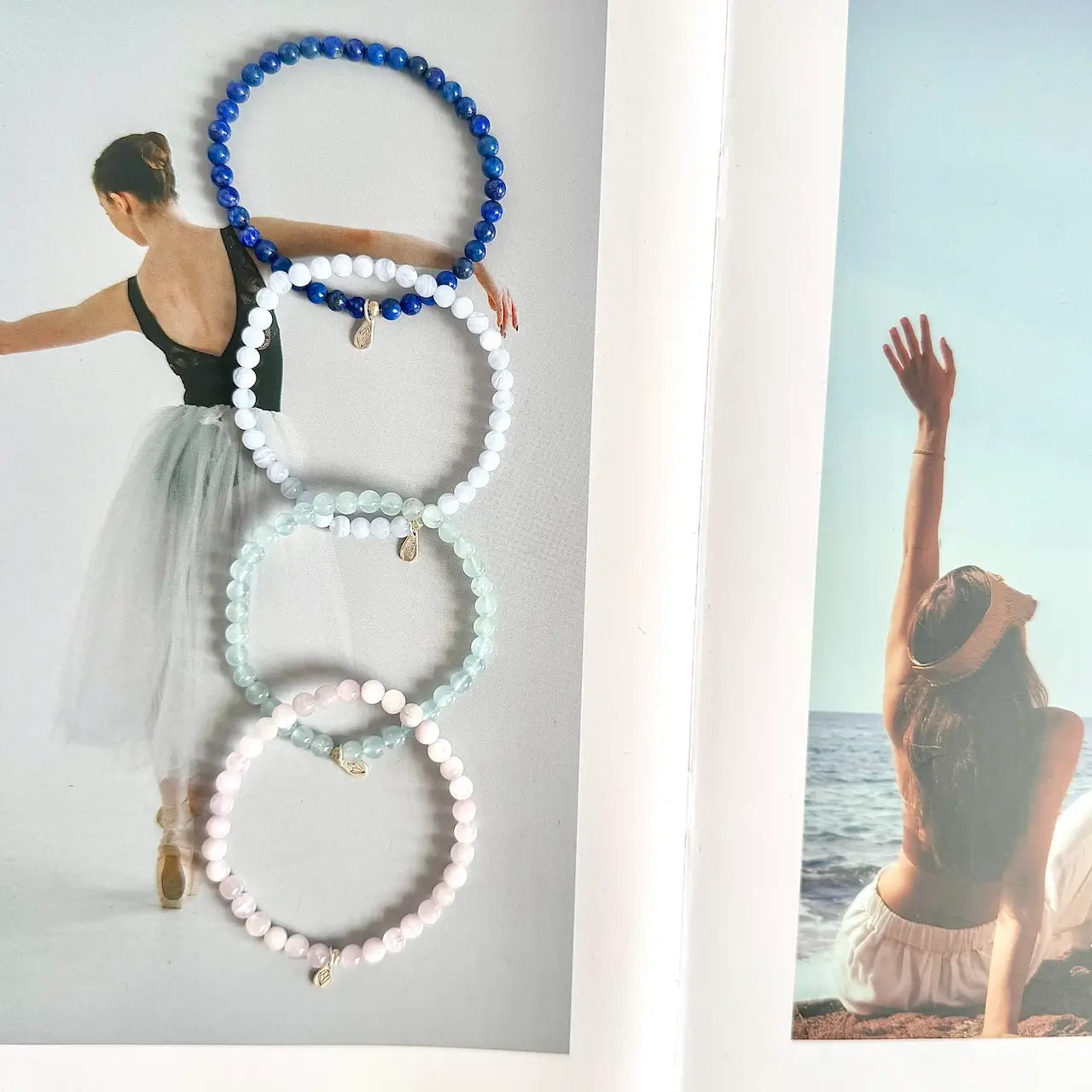 Throat Chakra Bracelet - Close-up|Touch Vintage
