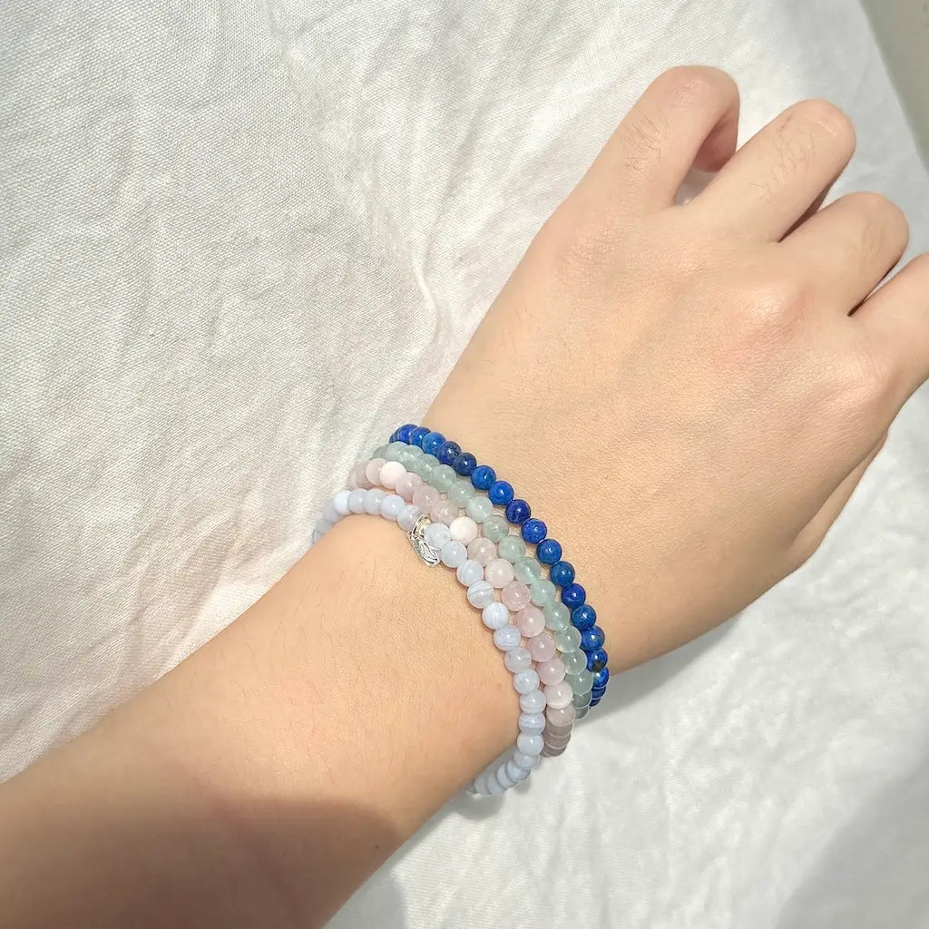 Throat Chakra Bracelet - Life Style Wearing | Touch Vintage