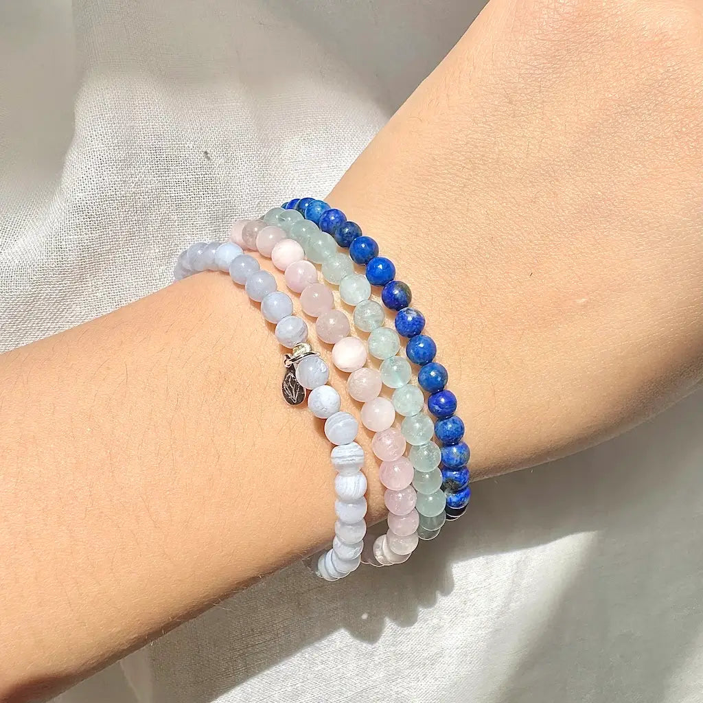 Throat Chakra Bracelet - Worn On Wrist | Touch Vintgae