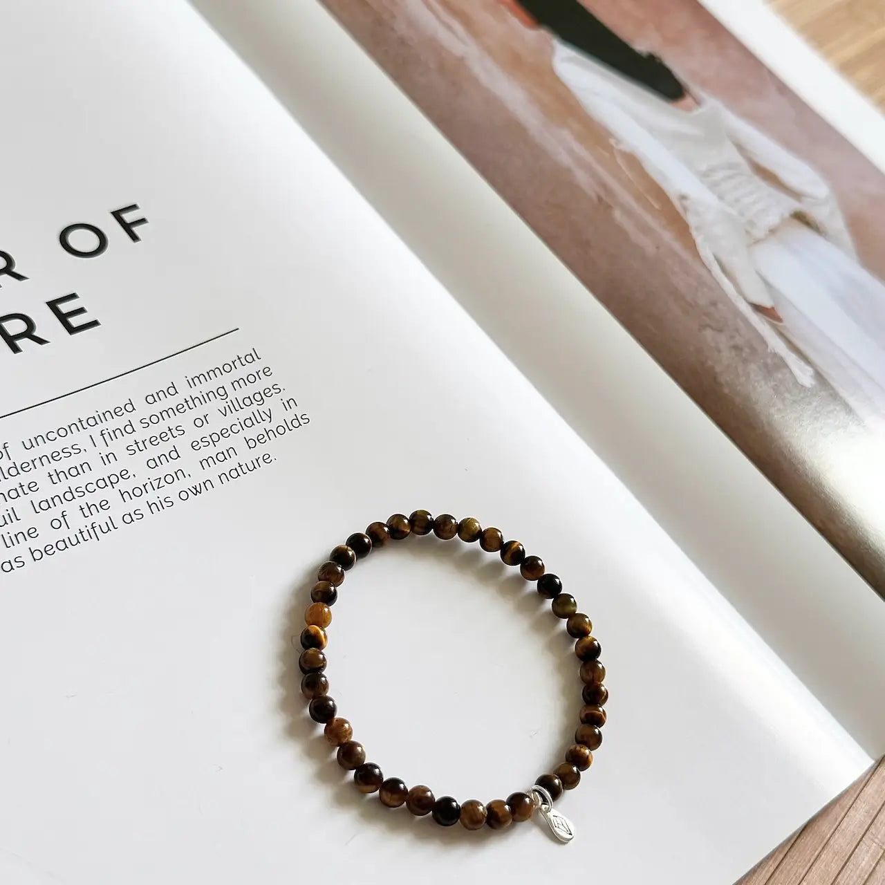 Tiger Eye Bracelet - Side View|Touch Vintage