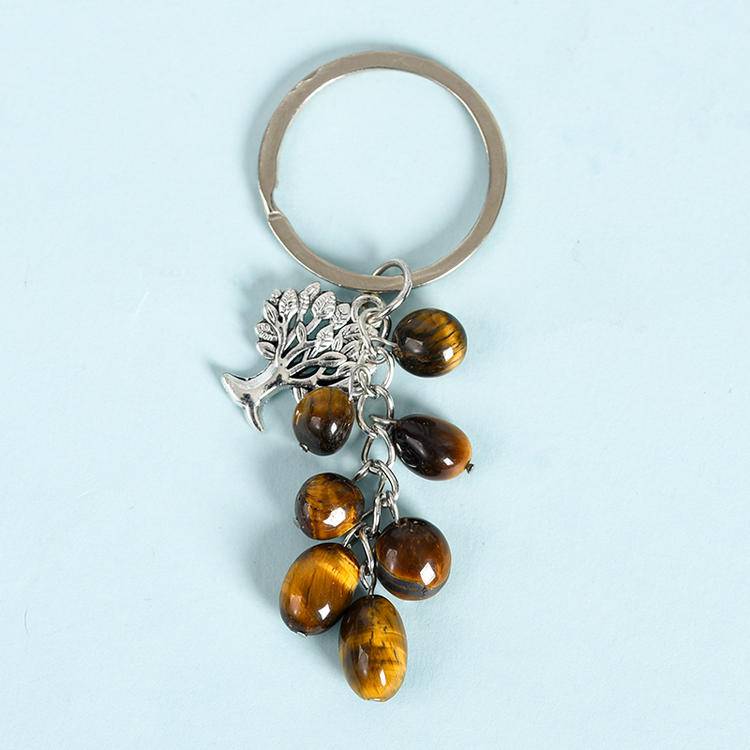 Tiger eye Keychain|Touch Vintage