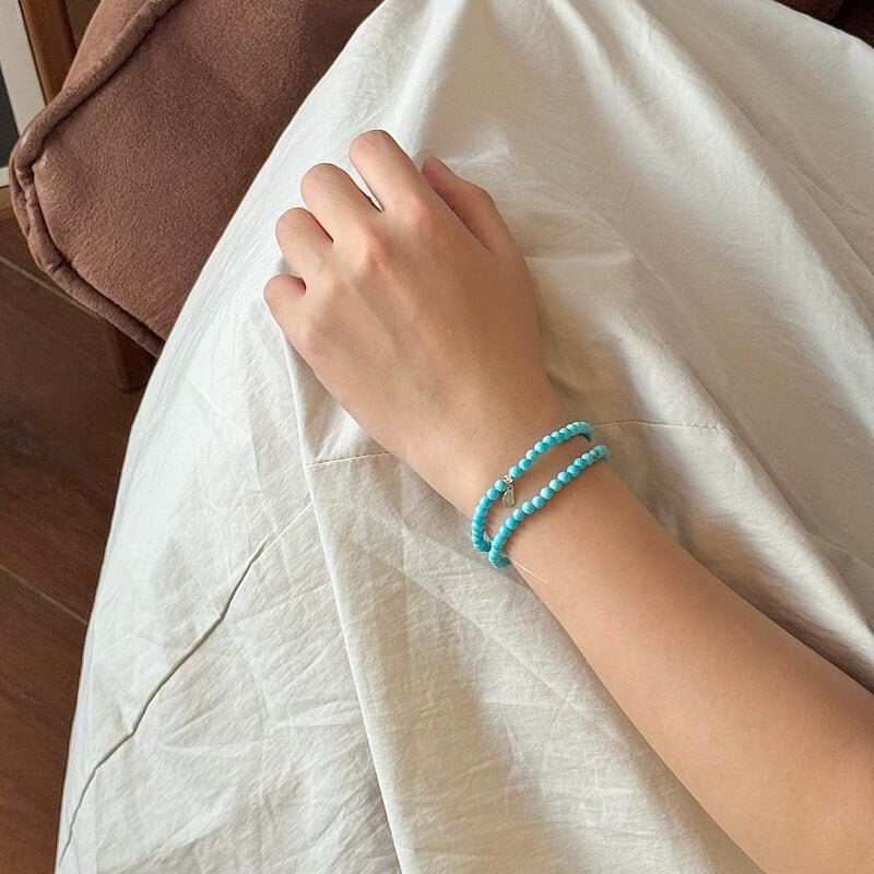 Turqoise Bracelet - Worn On Wrist|Touch Vintage