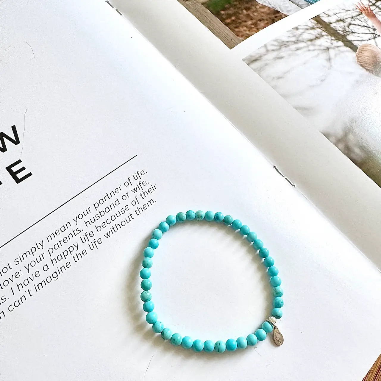 Turquiose Bracelet - Side View|Touch Vintage