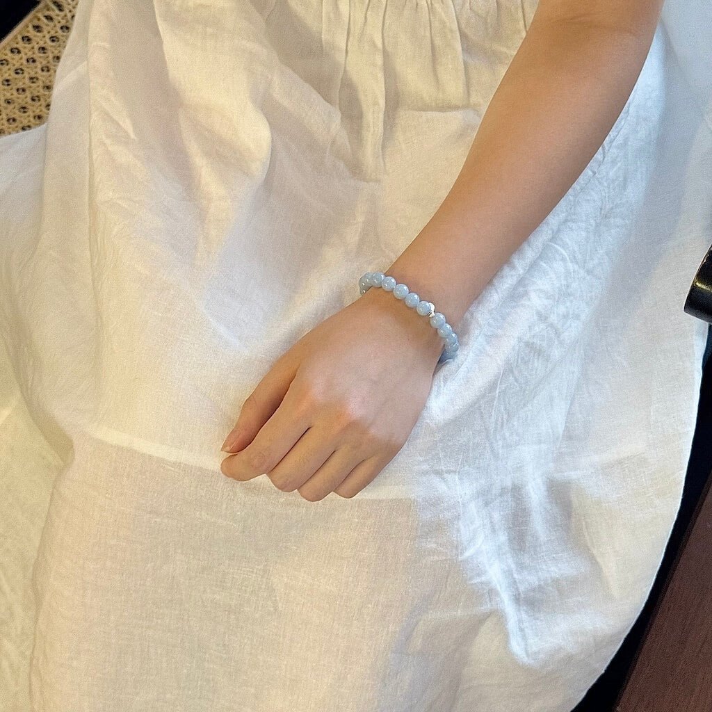 angelite bracelet 8mm