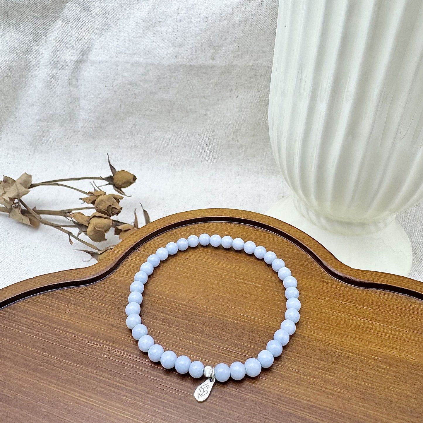angelite crystal bracelet