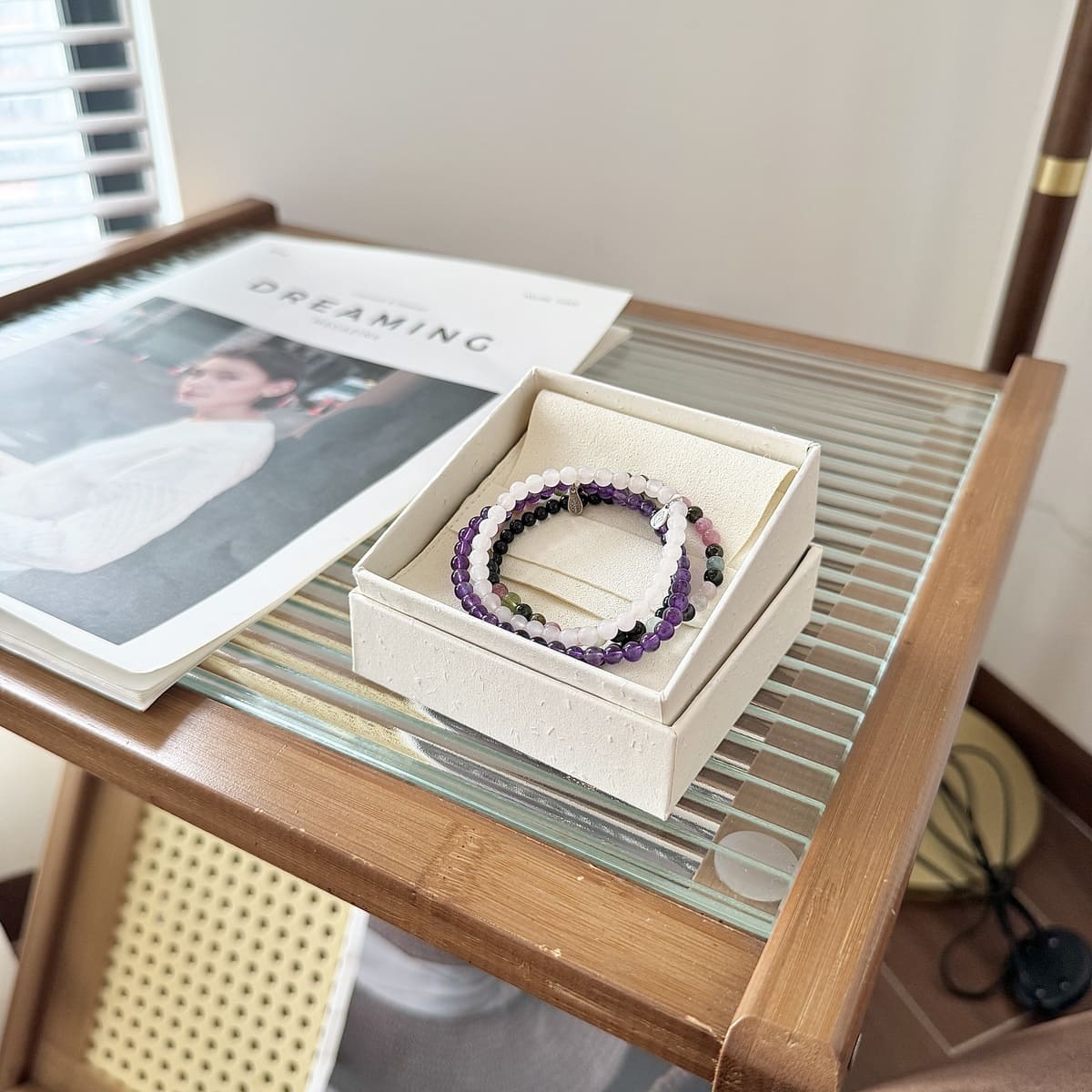 anti-anxiety bracelet set with packaging box