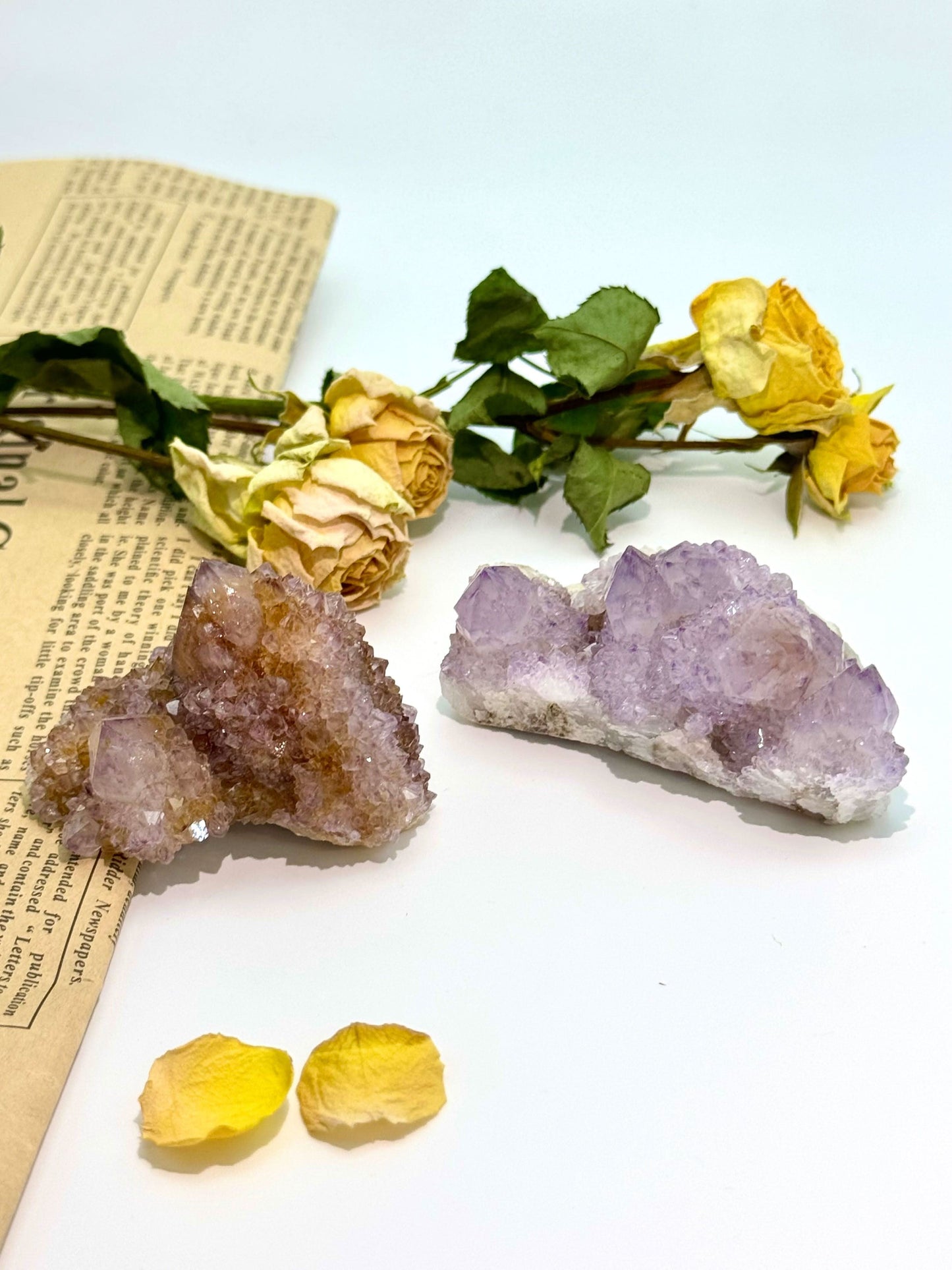 Cactus Amethyst Crystal Cluster - Touch Vintage